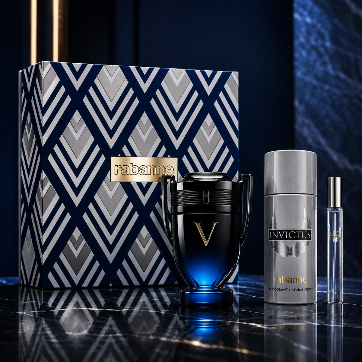 Paco Rabanne Invictus Victory Elixir 3-Piece Gift Set for Men