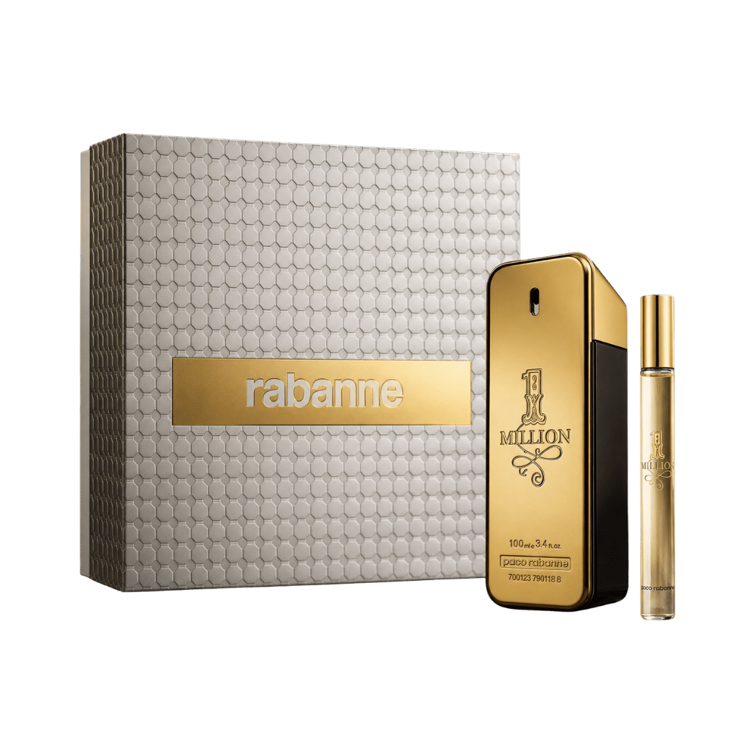 Paco Rabanne 1 Million 2-Piece Gift Set for Men (with Travel Spray)