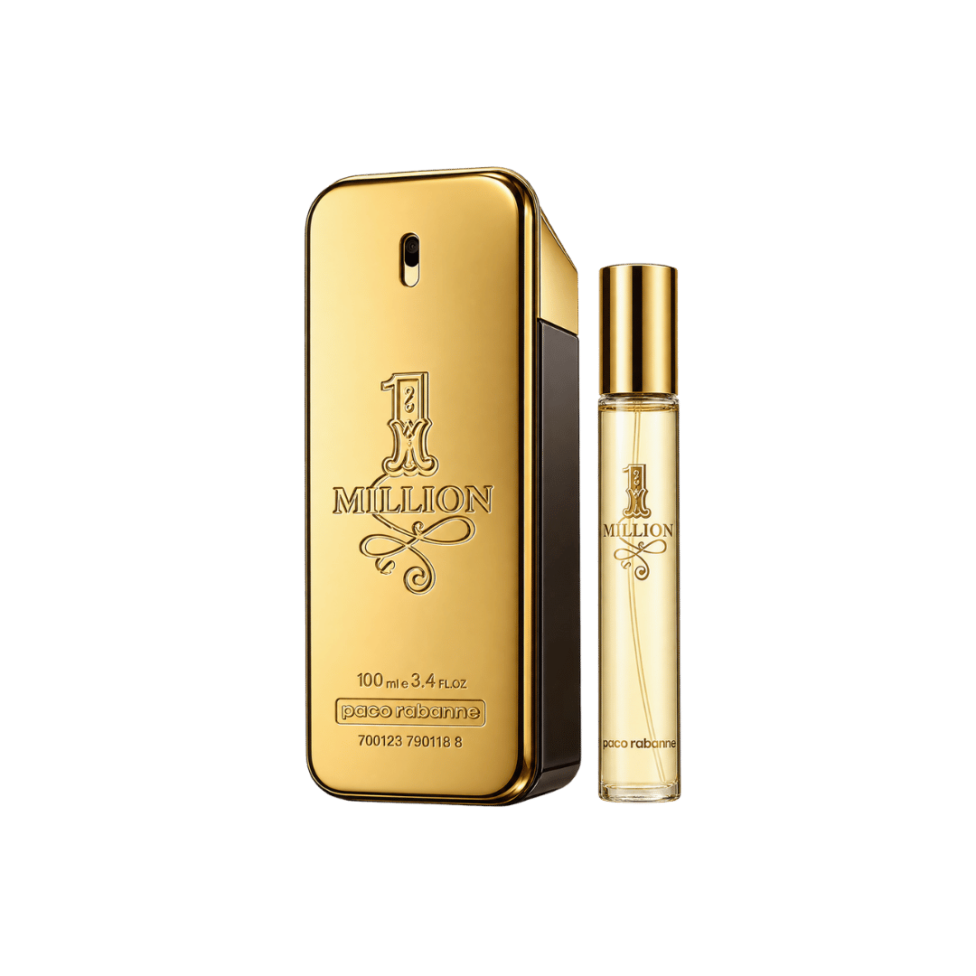 Paco Rabanne 1 Million 2-Piece Gift Set for Men (with Travel Spray)