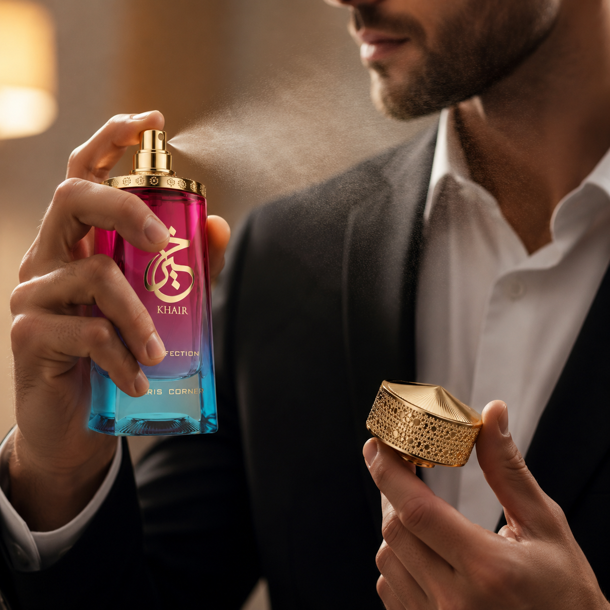 Paris Corner Khair Confection fragrance notes with pear, whipped cream, jasmine, marshmallow and vanilla
