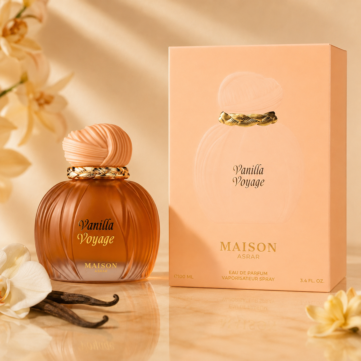Paris Corner Maison Asrar Vanilla Voyage Eau De Parfum Spray For Unisex 3.4 Ounce