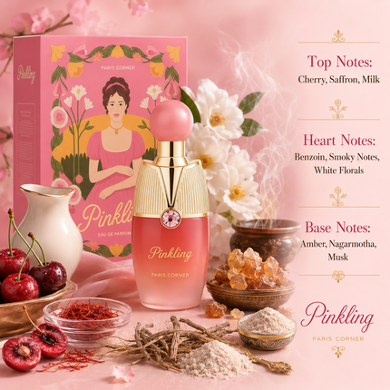 Paris Corner Pinkling for Unisex Eau De Parfum Spray, 3.4 Ounce