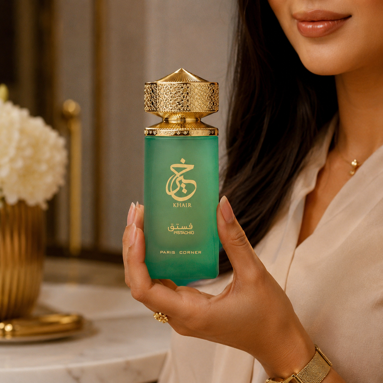 Paris Corner Pistachio Khair fragrance notes with pistachio, bergamot, almond, vanilla and sandalwood