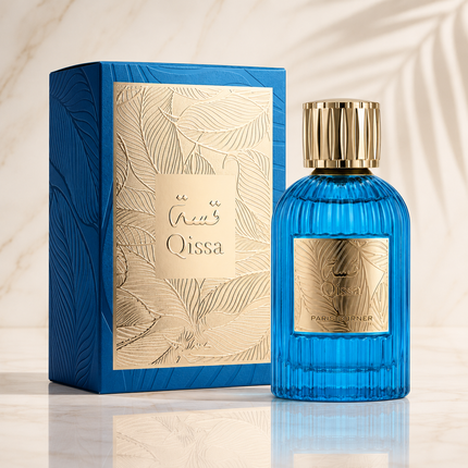 Paris Corner Qissa Blue Eau De Parfum Spray For Unisex, 3.4 Ounce