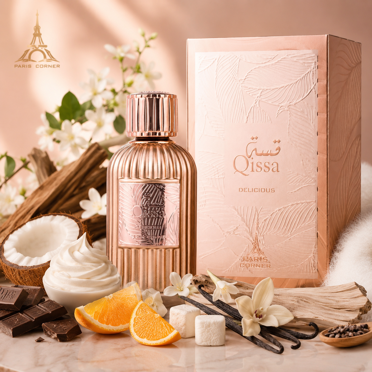 Paris Corner Qissa Delicious Eau De Parfum Spray For Women, 3.4 Ounce