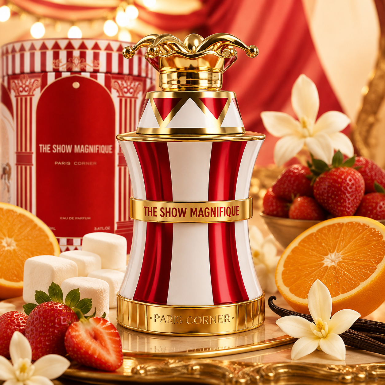 Paris Corner Show Magnifique Eau de Parfum Spray for Women 3.4 Ounce