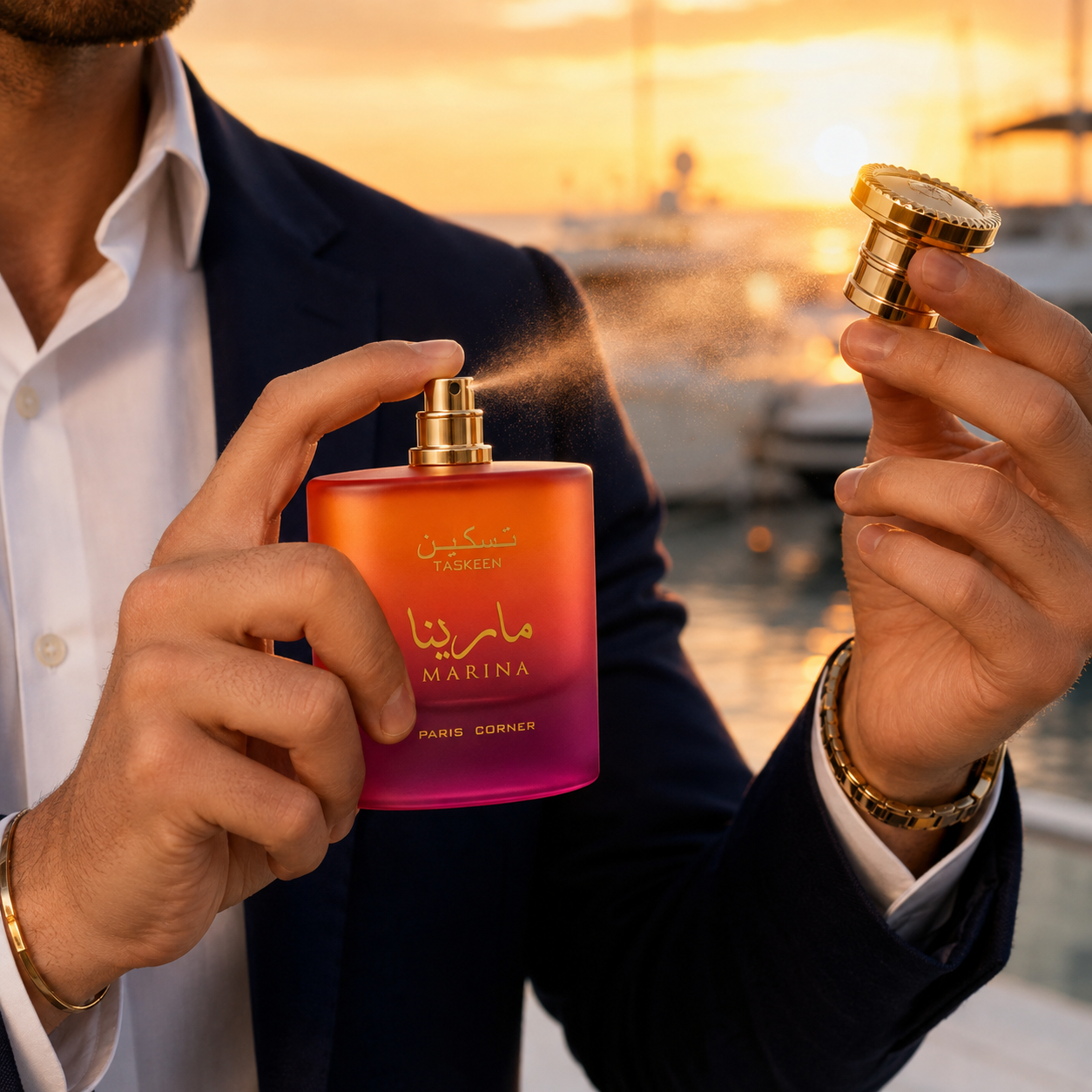 Paris Corner Taskeen Marina Eau de Parfum Spray for Unisex 3.4 Ounce