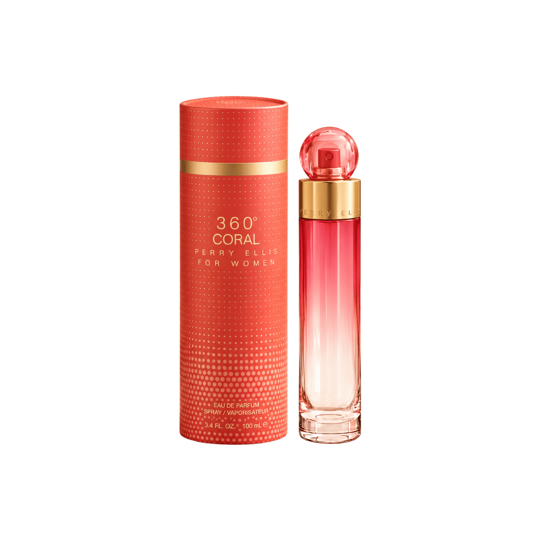 Perry Ellis 360 Coral Eau de Parfum for Women 3.4 Ounce
