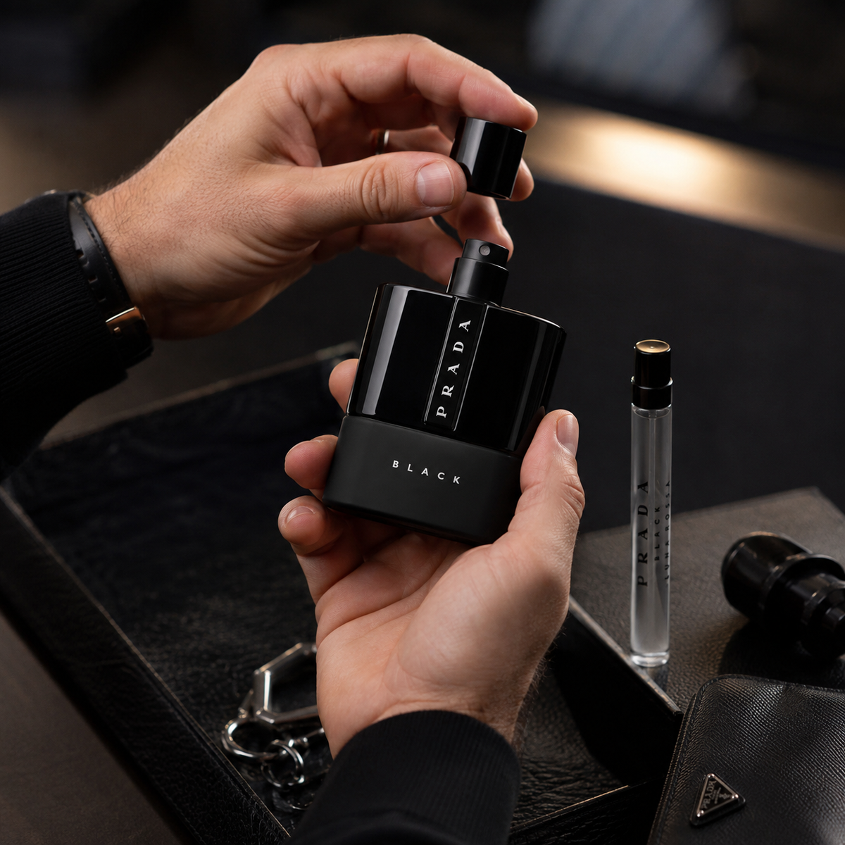 Prada Luna Rossa Black 2-Piece Gift Set for Men