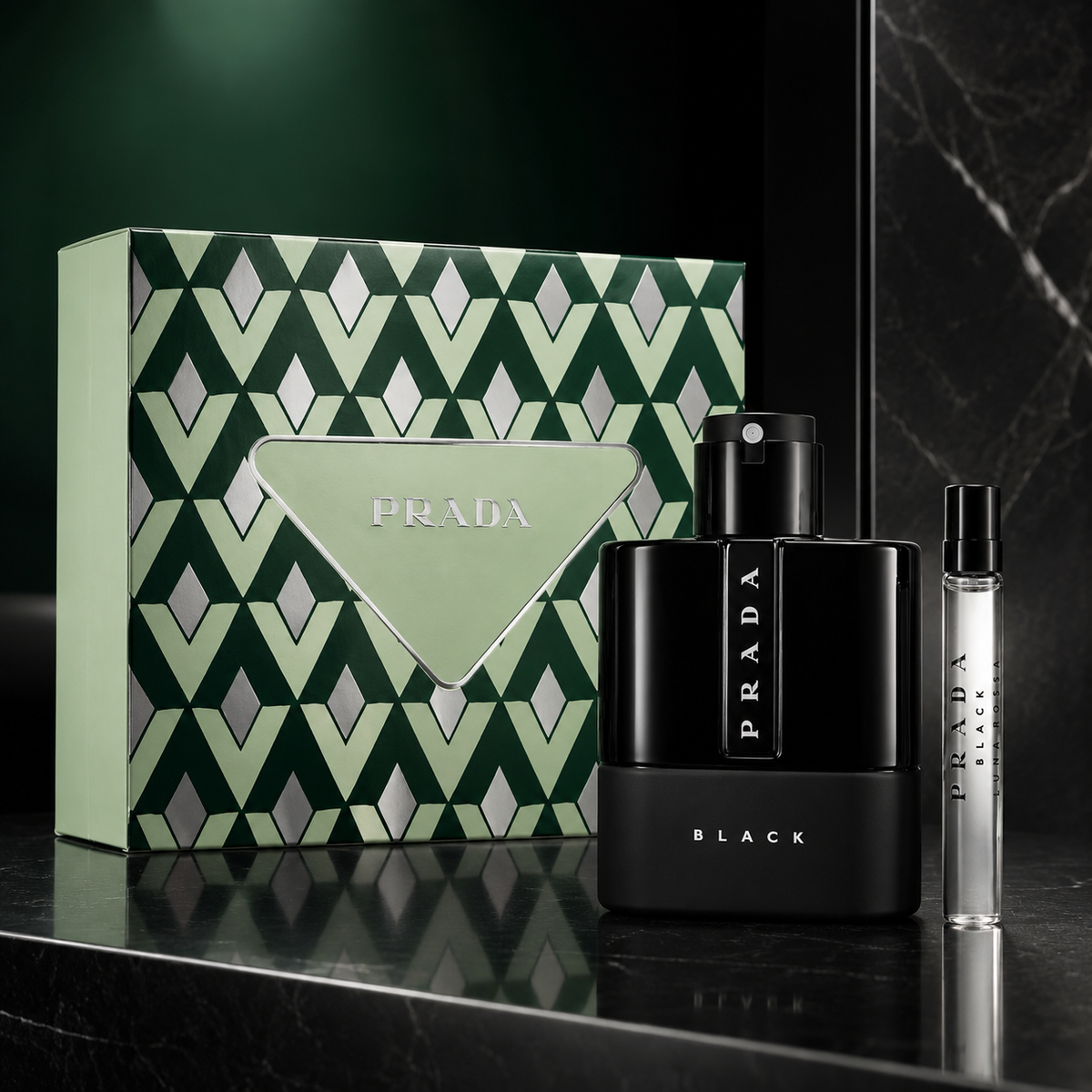 Prada Luna Rossa Black 2-Piece Gift Set for Men