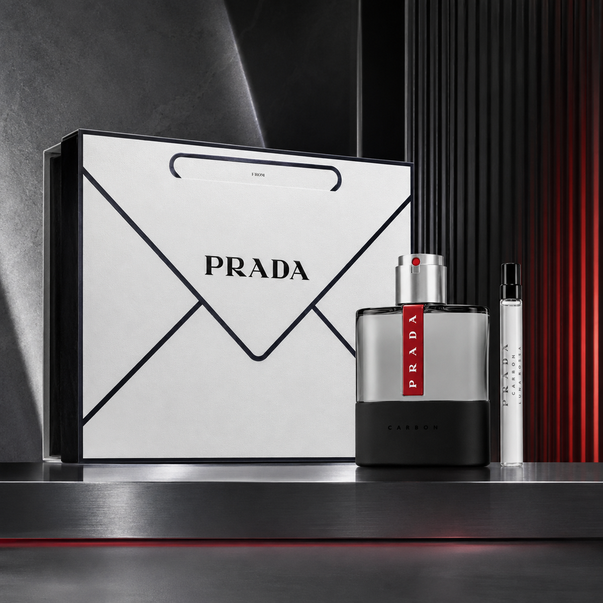 Prada Luna Rossa Carbon 2-Piece Gift Set for Men