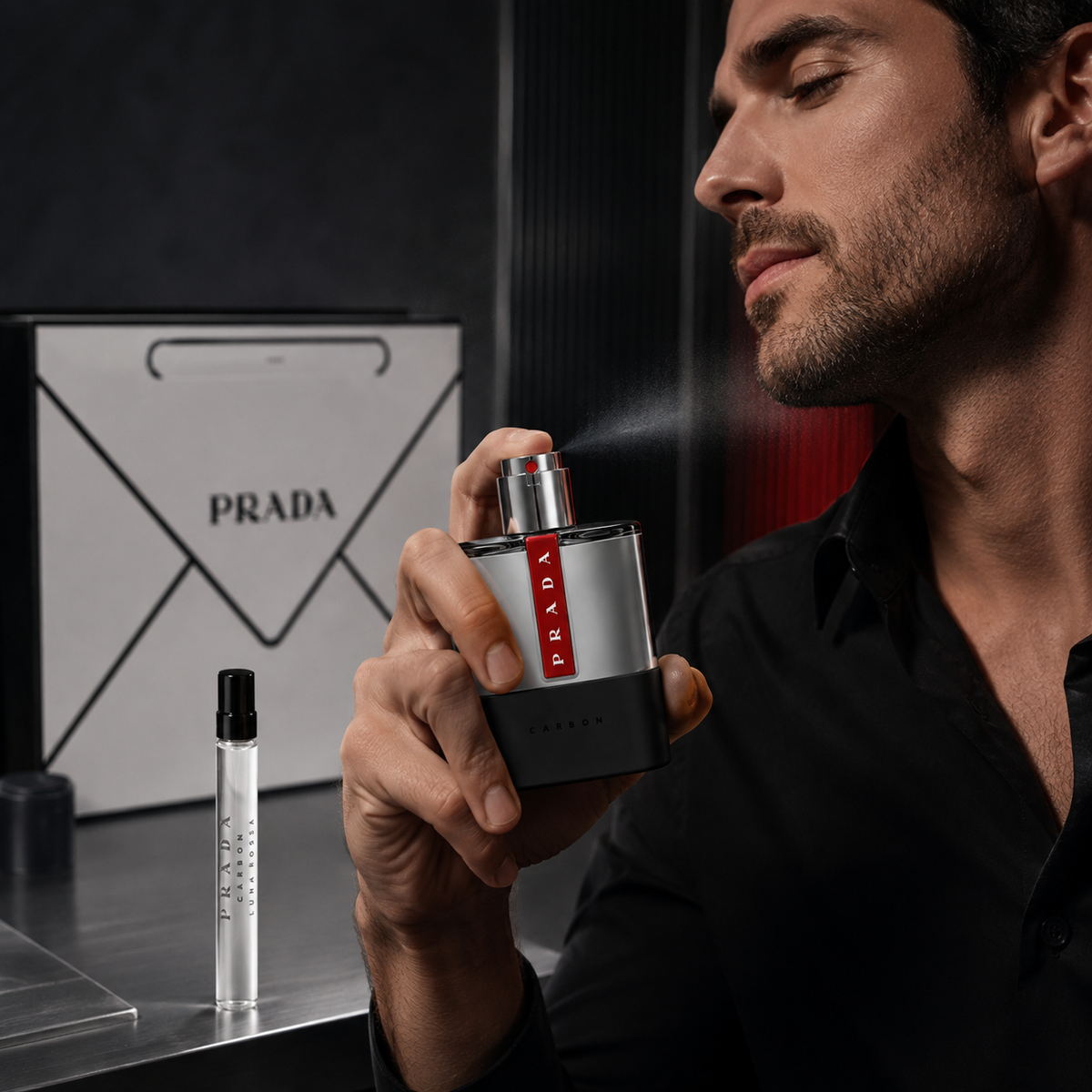 Prada Luna Rossa Carbon 2-Piece Gift Set for Men