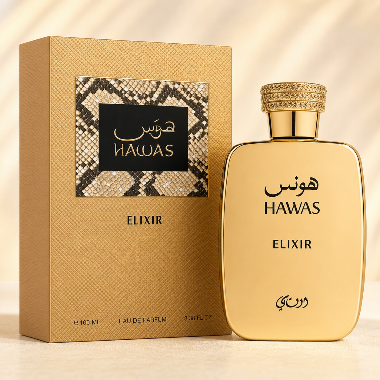 RASASI Hawas Elixir Eau De Parfum Spray for Men, 3.4 Ounce
