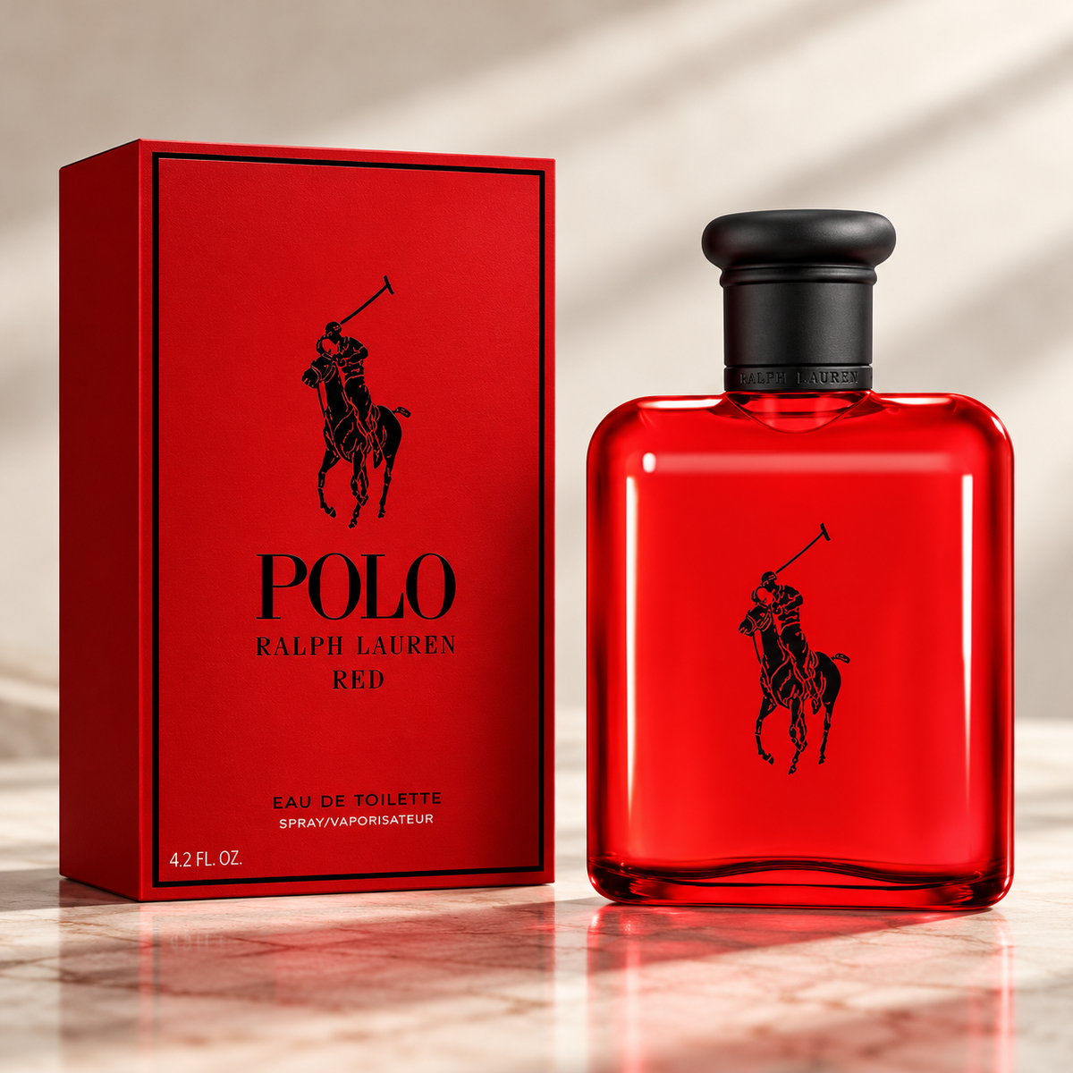 Ralph Lauren Polo Red Eau de Toilette for Men 4.2 Ounce