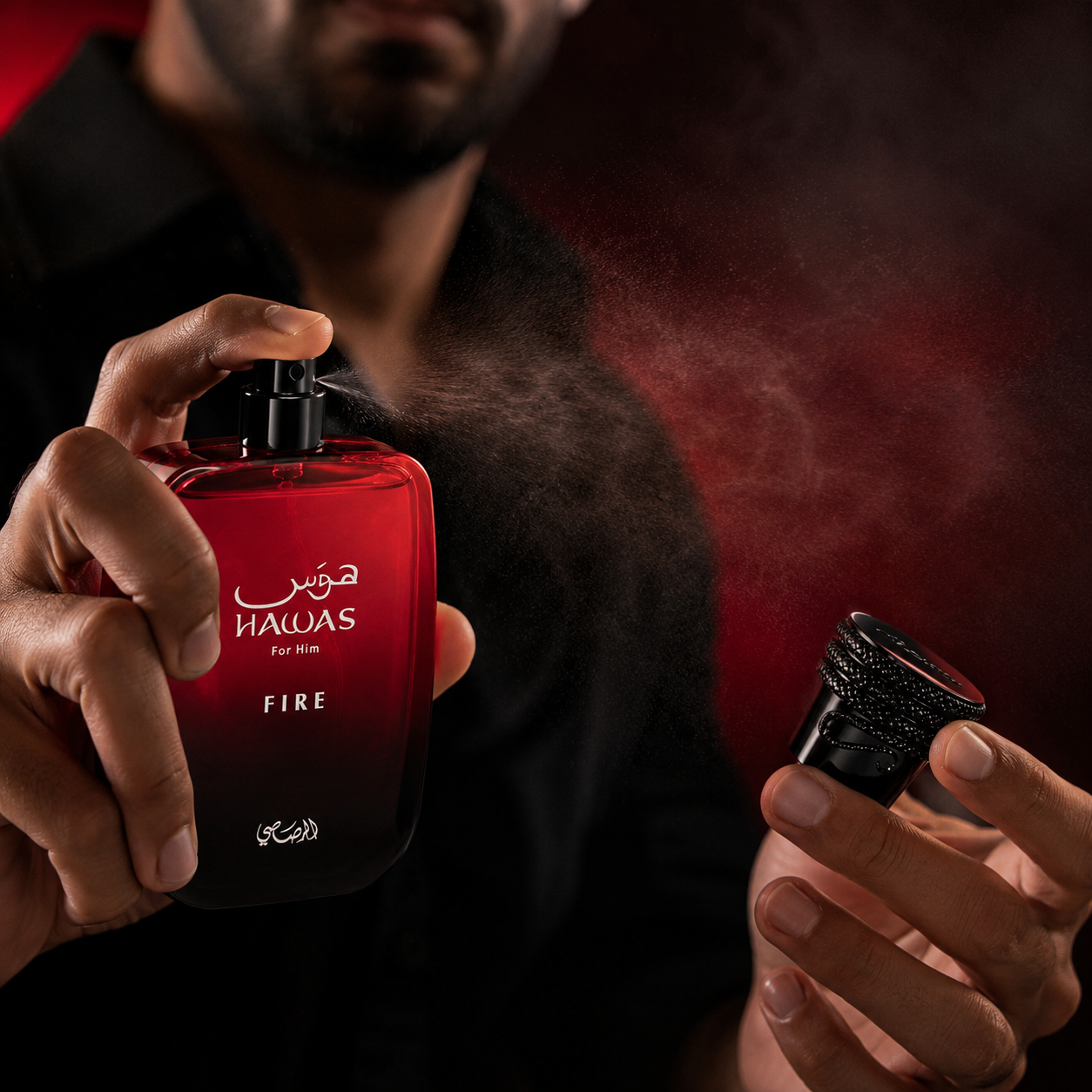 Rasasi Hawas Fire Eau de Parfum Spray for Men 3.4 Ounce