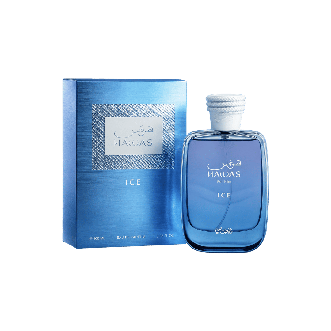 Rasasi Hawas Ice Eau de Parfum Spray for Men 3.4 Ounce
