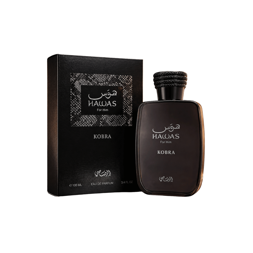 Rasasi Hawas Kobra Eau de Parfum Spray for Men 3.4 Ounce