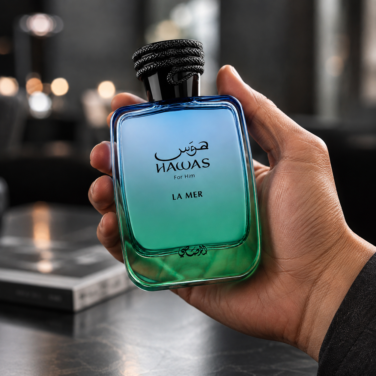 Rasasi Hawas La Mer For Him Eau de Parfum Spray for Men 3.4 Ounce