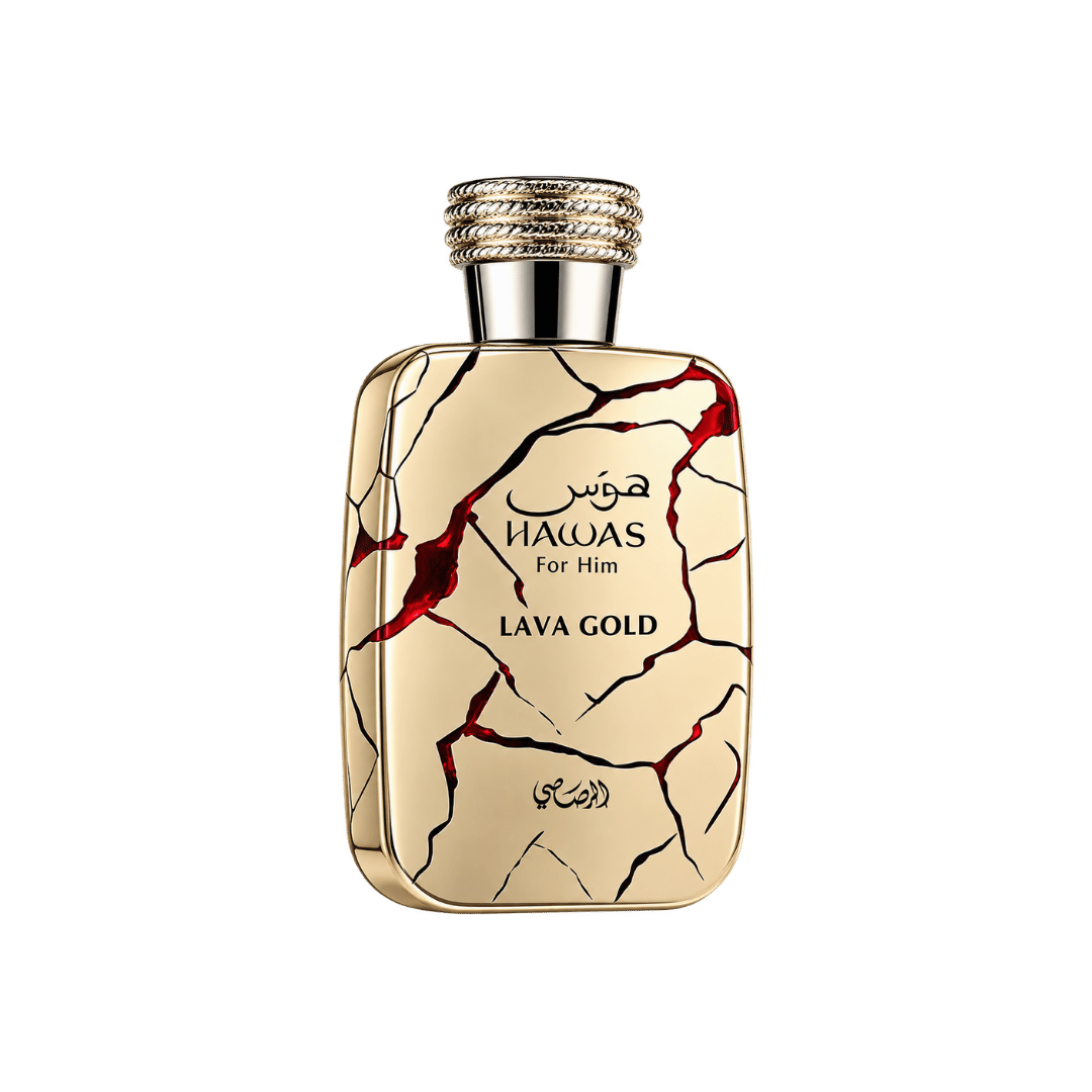 Rasasi Hawas Lava Gold Eau de Parfum for Women 3.4 Ounce