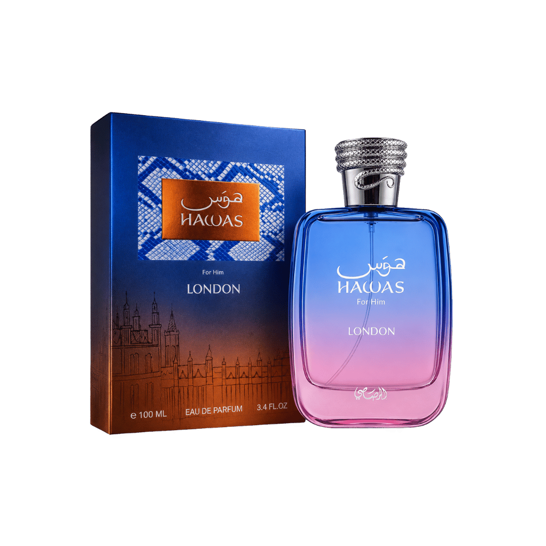 Rasasi Hawas London Eau de Parfum for Men 3.4 Ounce