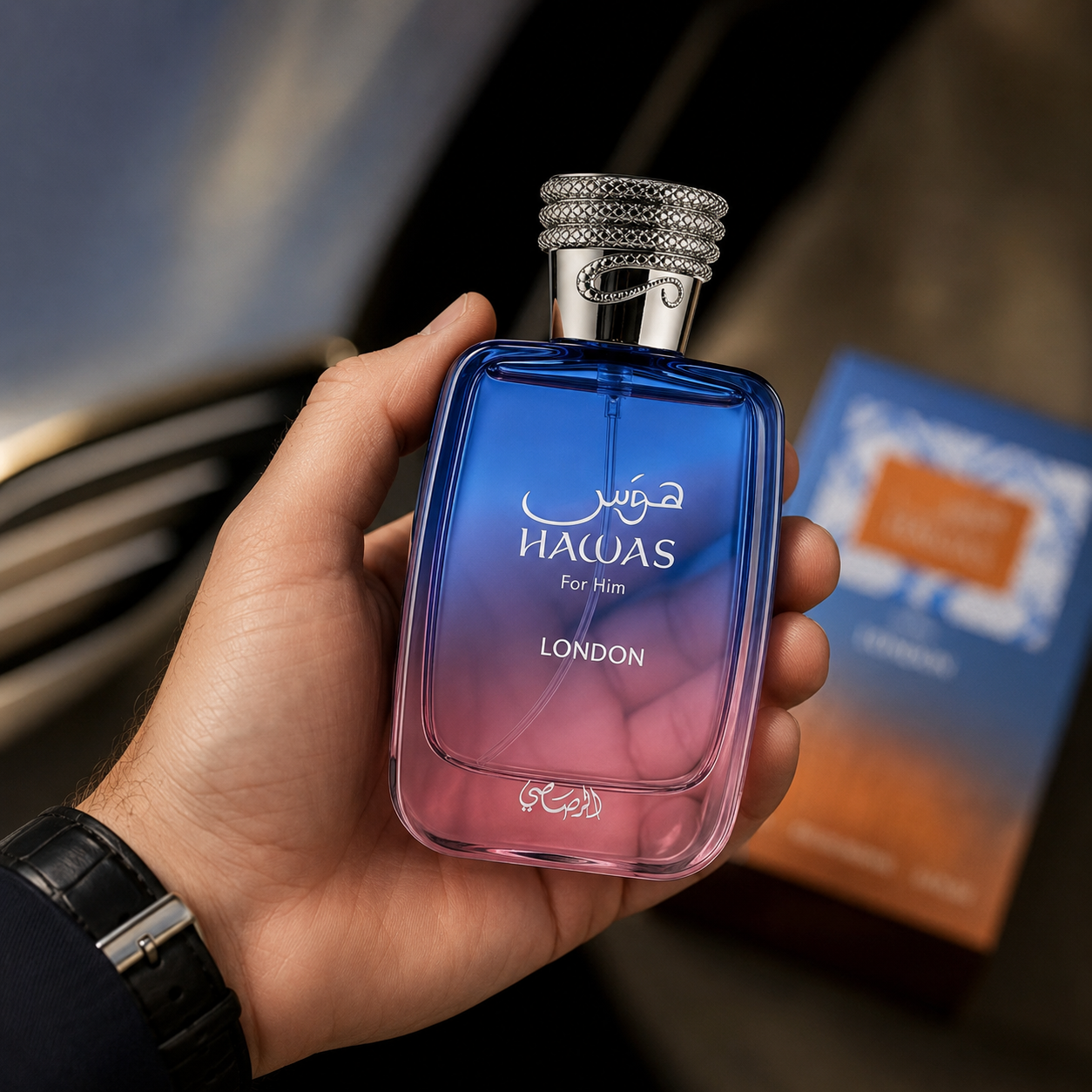 Rasasi Hawas London Eau de Parfum for Men 3.4 Ounce