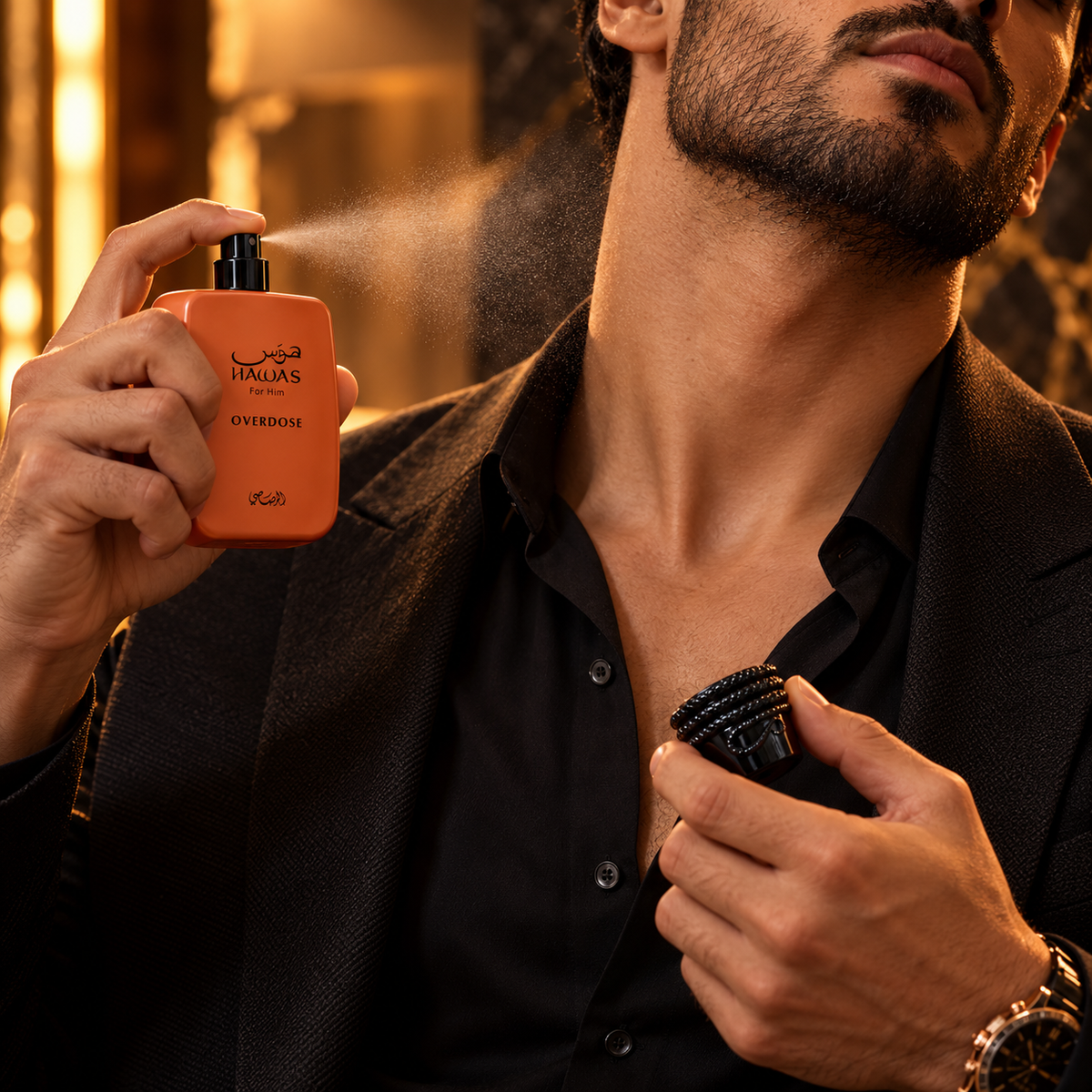 Rasasi Hawas Overdose Eau de Parfum Spray for Men 3.4 Ounce