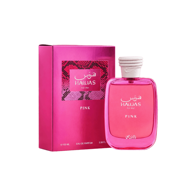 Rasasi Hawas Pink Eau de Parfum Spray for Women 3.4 Ounce