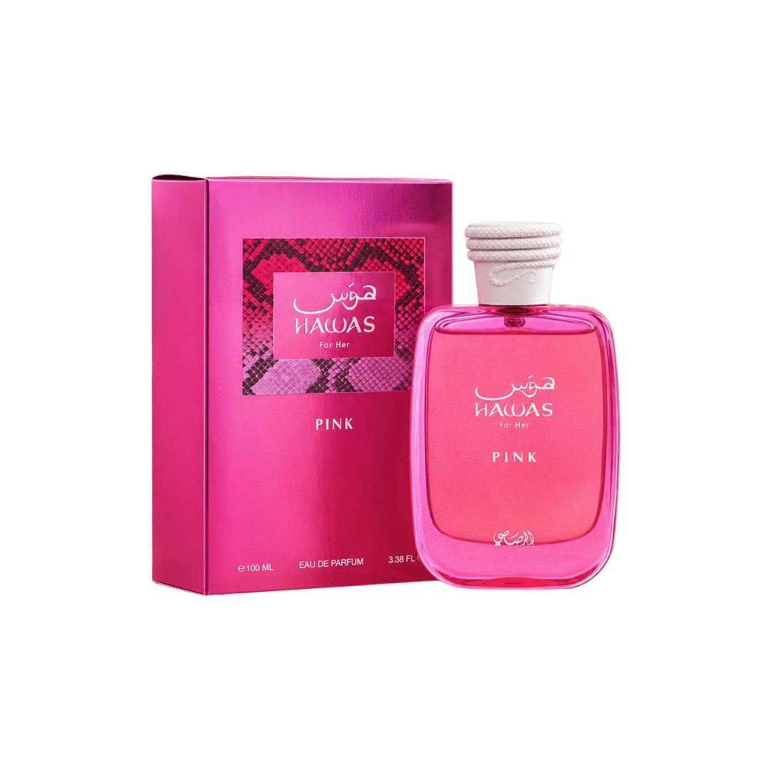 Rasasi Hawas Pink Eau de Parfum Spray for Women 3.4 Ounce