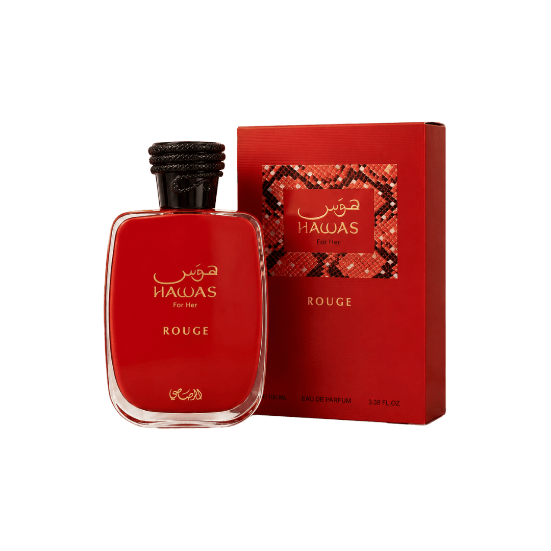 Rasasi Hawas Rouge Eau de Parfum for Women 3.4 Ounce
