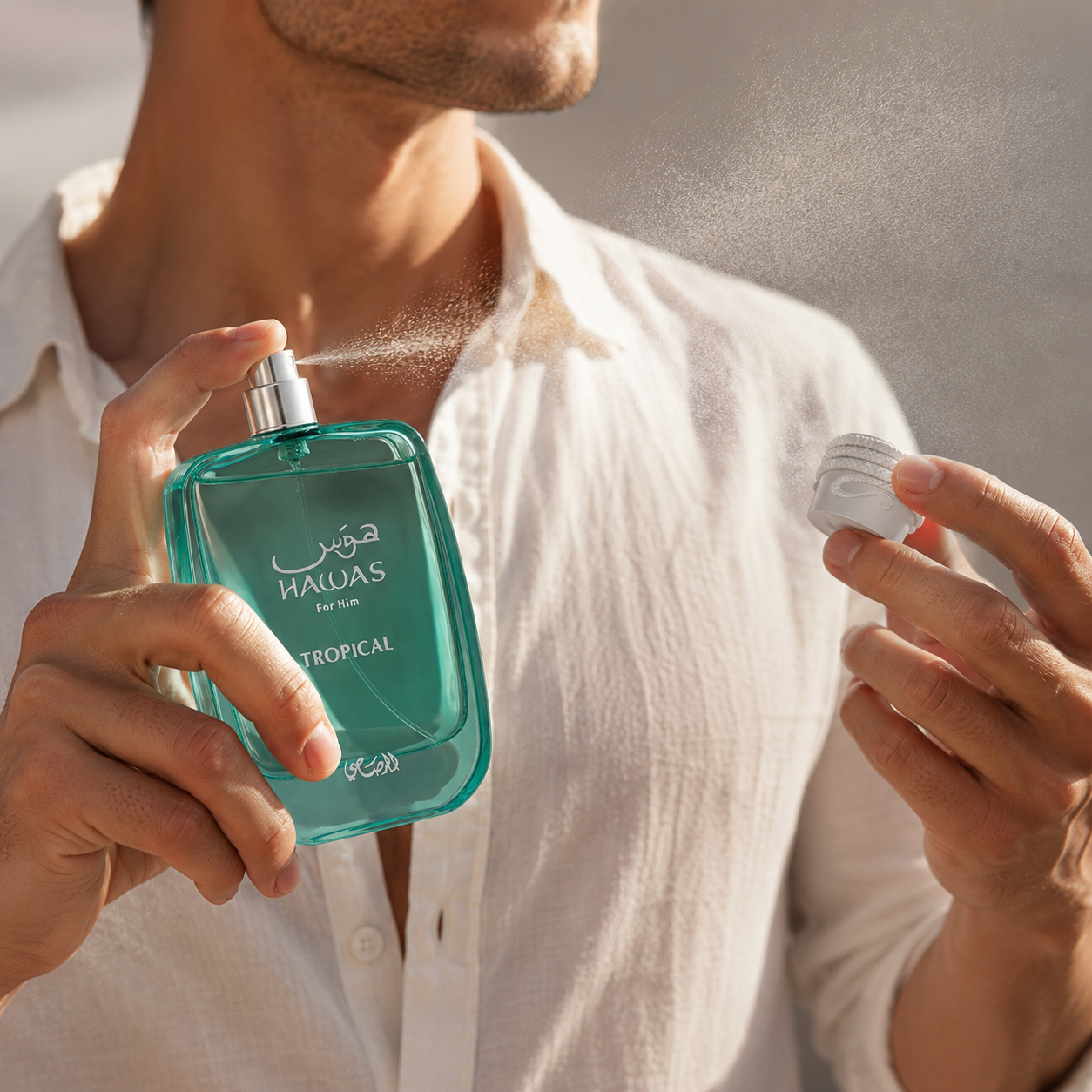 Rasasi Hawas Tropical Eau De Parfum Spray for Men, 3.4 Ounce