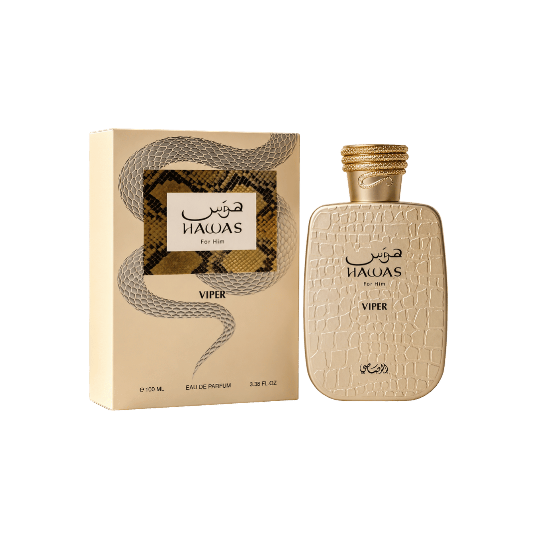 Rasasi Hawas Viper Eau de Parfum Spray for Men 3.4 Ounce