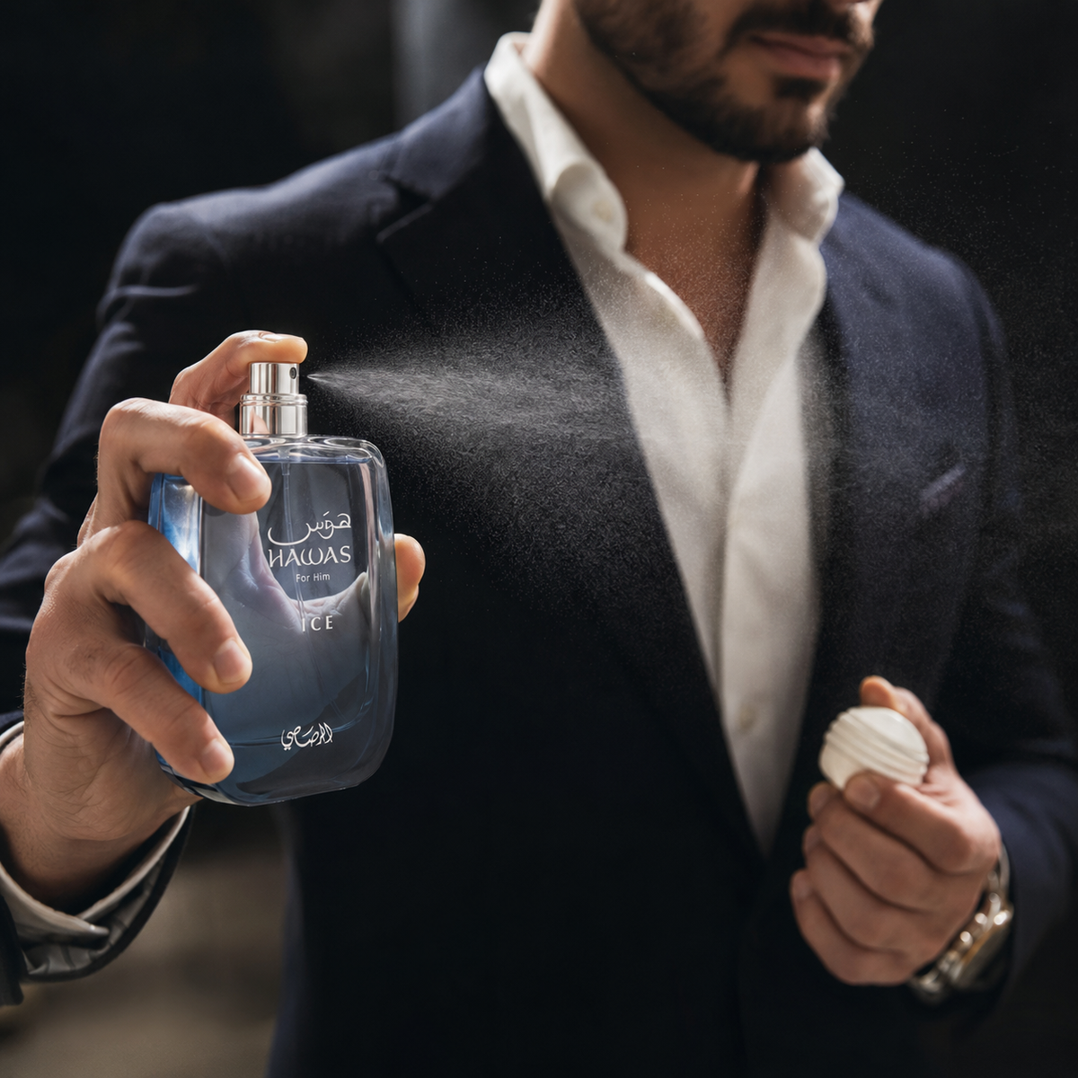 Rasasi Perfumes  Hawas + Hawas Ice + Hawas Fire + Hawas Black + Hawas Elixir  5pc Fragrance Set for Men - 100 ML per Bottle