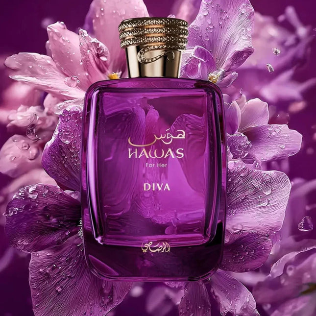 Rasasi Hawas Diva Eau De Parfum Spray For Women, 3.4 Ounce
