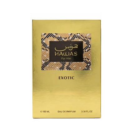 Rasasi Hawas Exotic Eau de Parfum Spray for Men 3.4 Ounce