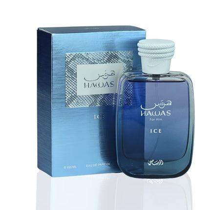 Rasasi Hawas Ice Eau de Parfum for Men 3.4 Ounce