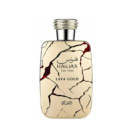 Rasasi Hawas Lava Gold Eau de Parfum Spray for Men 3.4 Ounce