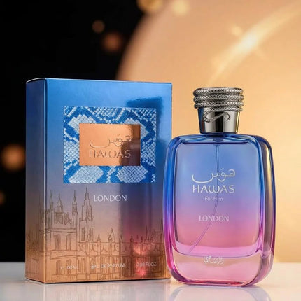 Rasasi Hawas London Eau de Parfum for Men 3.4 Ounce