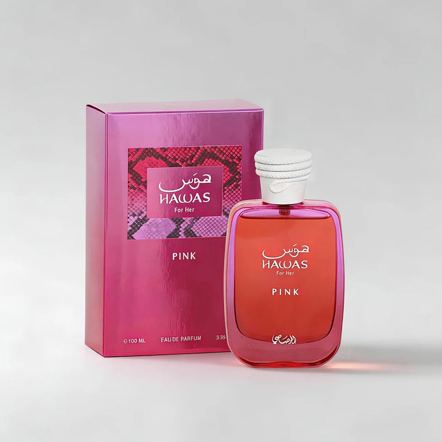 Rasasi Hawas Pink Eau de Parfum Spray for Women 3.4 Ounce