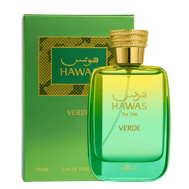 Rasasi Hawas Verde Eau de Parfum Spray for Men 3.4 Ounce