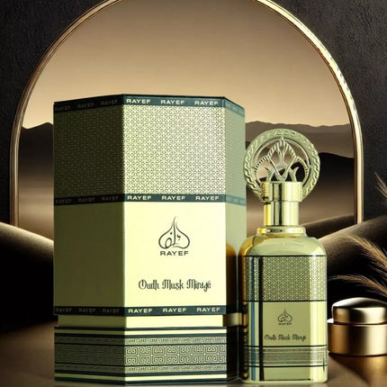 Rayef Oud Musk Mirage Eau de Parfum Spray for Unisex, 3.4