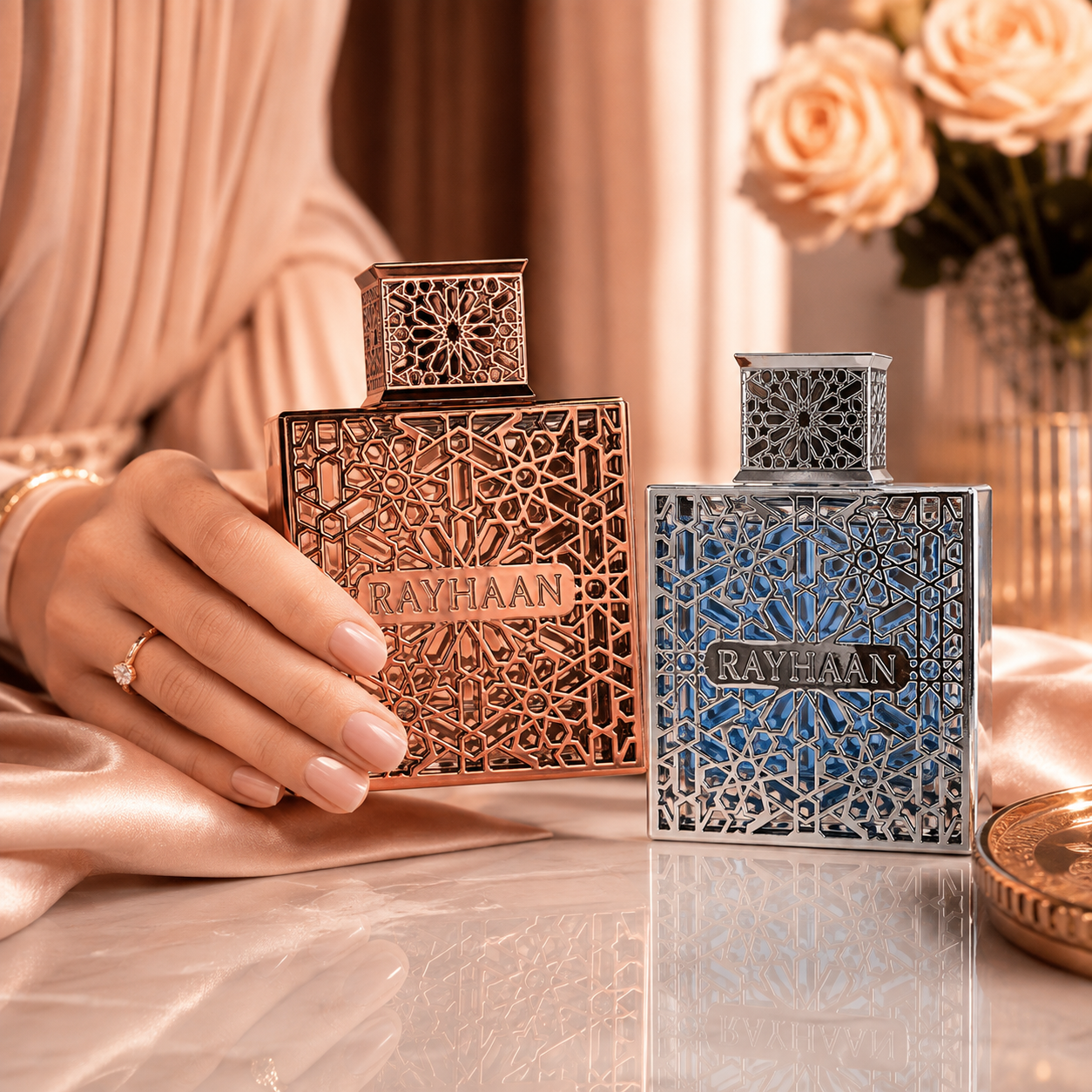 Fragrance Bundle – Rayhaan Aquatica & Divine Eau de Parfum, 3.4 Ounce Each