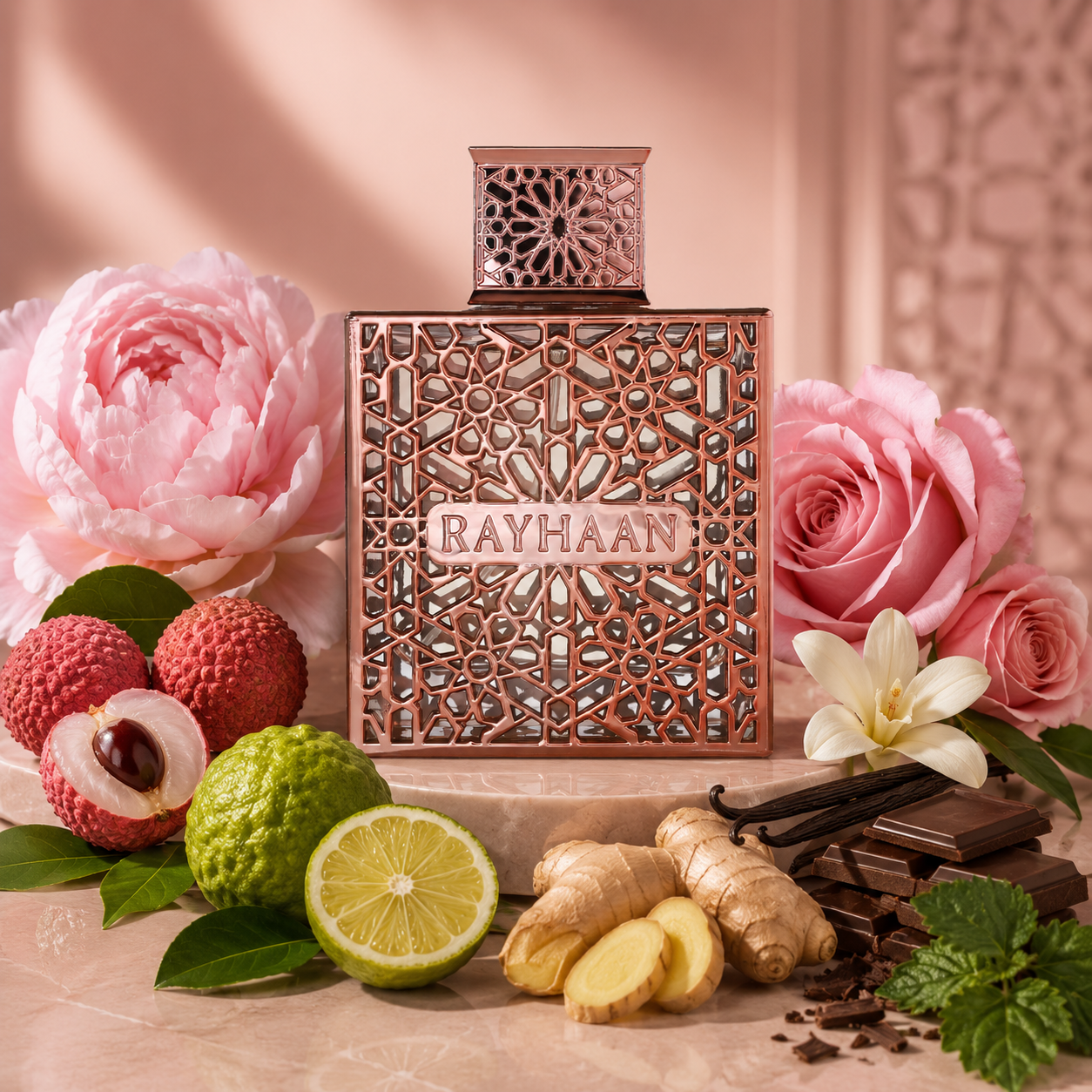 Rayhaan Divine Eau de Parfum Spray for Unisex 3.4 Ounce