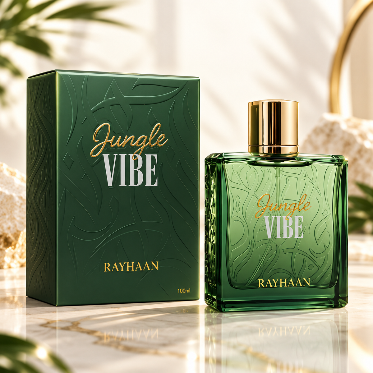 Rayhaan Jungle Vibe Eau de Parfum for Unisex, 3.4 Ounce