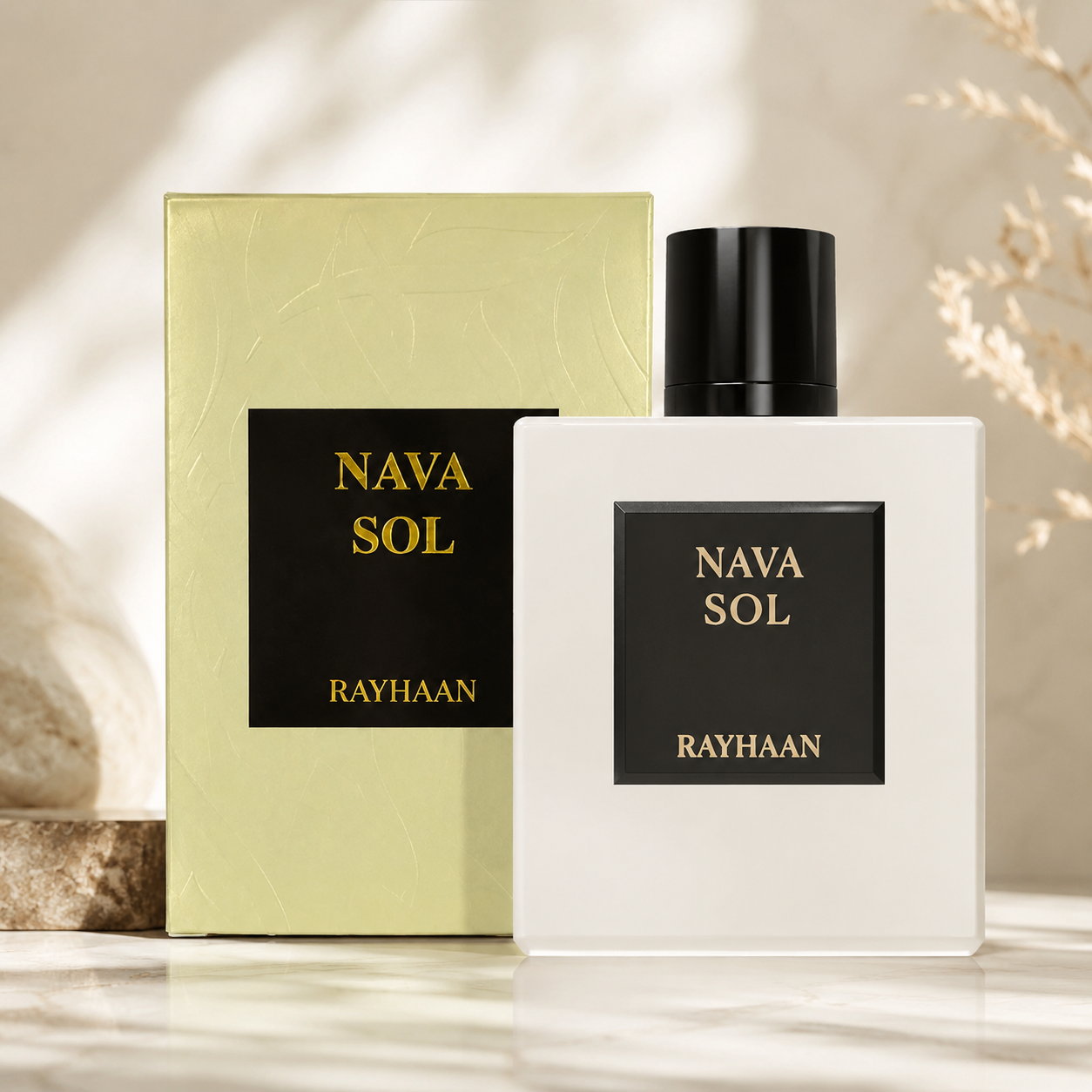 Rayhaan Nava Sol Eau de Parfum Spray for Unisex, 3.4 Ounce