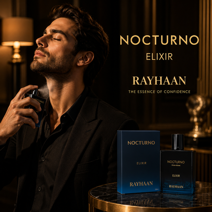 Rayhaan Nocturno Elixir Eau de Parfum for Unisex 3.4 Ounce