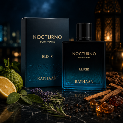 Rayhaan Nocturno Elixir Eau de Parfum for Unisex 3.4 Ounce