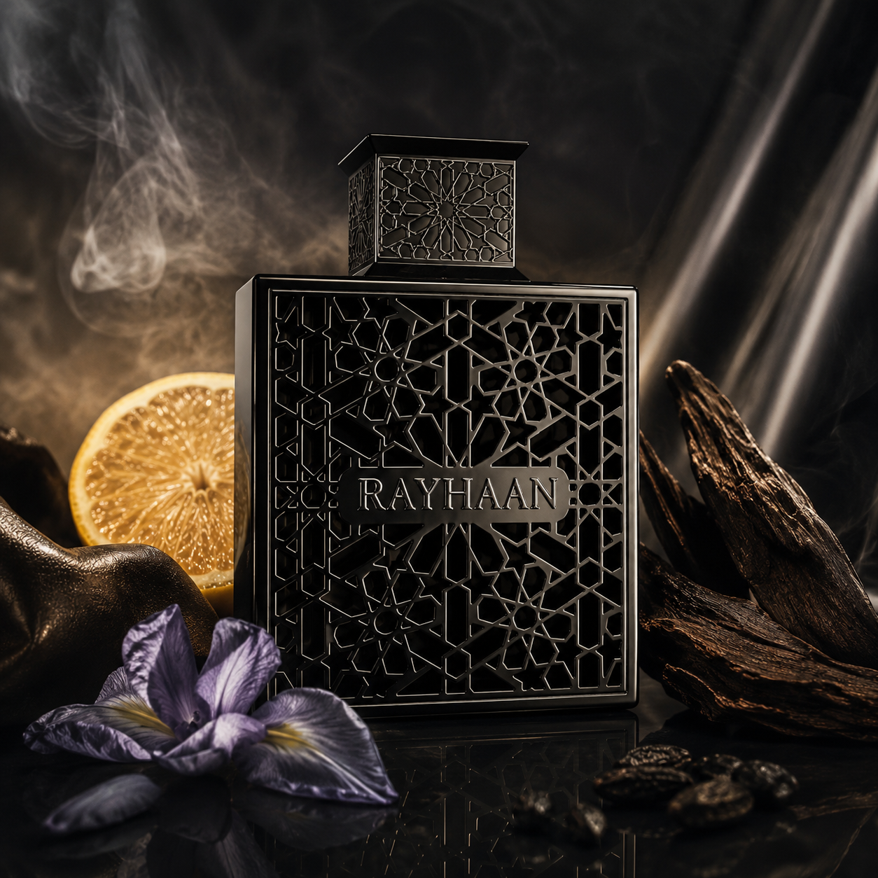 Rayhaan Obsidian Eau de Parfum for Men, 3.4 Ounce
