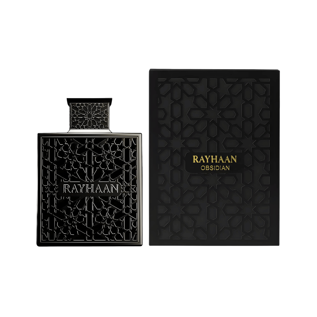 Rayhaan Obsidian Eau de Parfum for Men, 3.4 Ounce