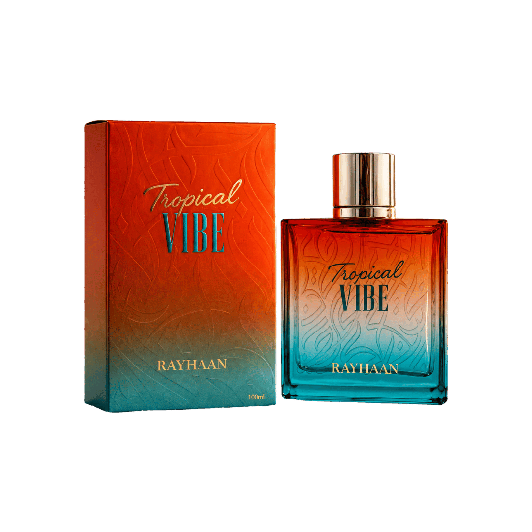 Rayhaan Tropical Vibe Eau de Parfum Spray for Unisex, 3.4 Ounce