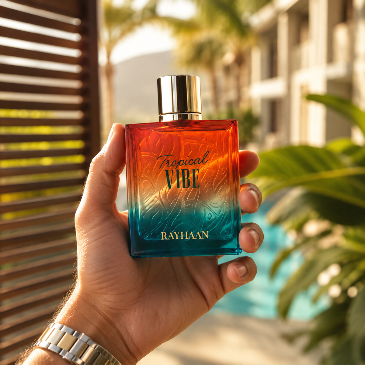 Rayhaan Tropical Vibe Eau de Parfum Spray for Unisex, 3.4 Ounce